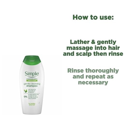 Simple Kind To Hair Gentle Care Shampoo – 400ml Bottle – For Sensitive Scalp