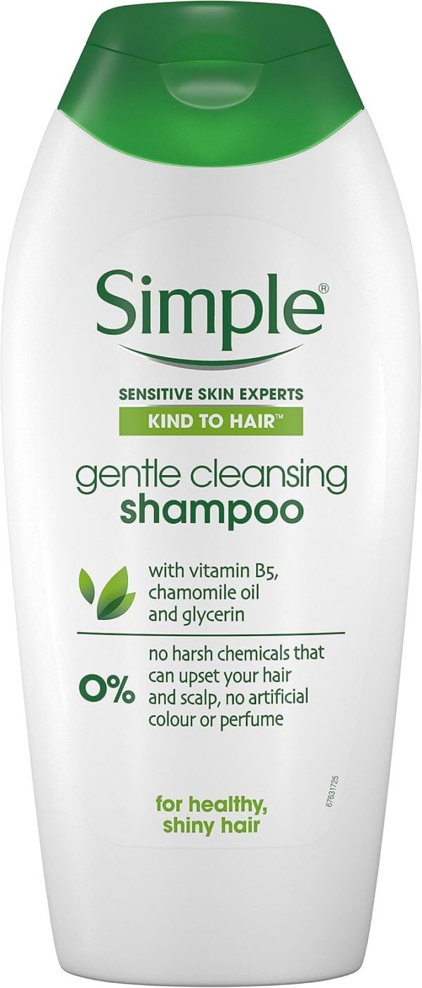 Simple Kind To Hair Gentle Care Shampoo – 400ml Bottle – For Sensitive Scalp