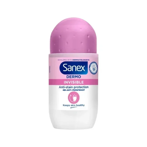 Sanex Dermo Invisible 48h Sweat & Odour Protection Anti-Perspirant Roll On 50ml