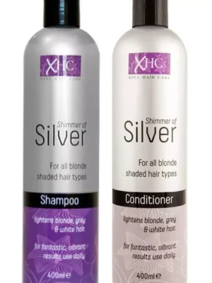 XHC Silver Hair Care Set – Shampoo & Conditioner, 400ml Each