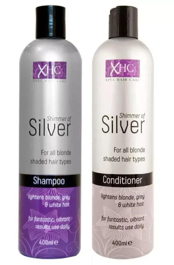 XHC Silver Hair Care Set – Shampoo & Conditioner, 400ml Each