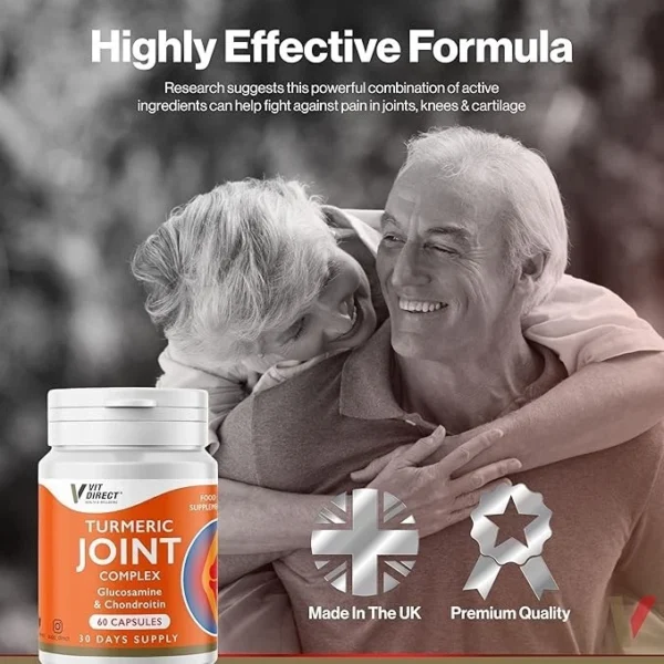 Vit Direct Turmeric Joint Complex 60 Capsules Glucosamine Chondroitin