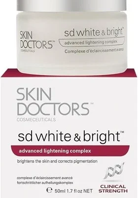 Skin Doctors SD White & Bright Brightening Cream – 50ml | Even Skin Tone & Radia