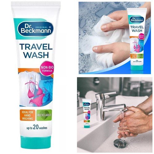 Dr. Beckmann Non-Bio Travel Wash 100ml Clean Laundry On the Go Up to 20 Washes
