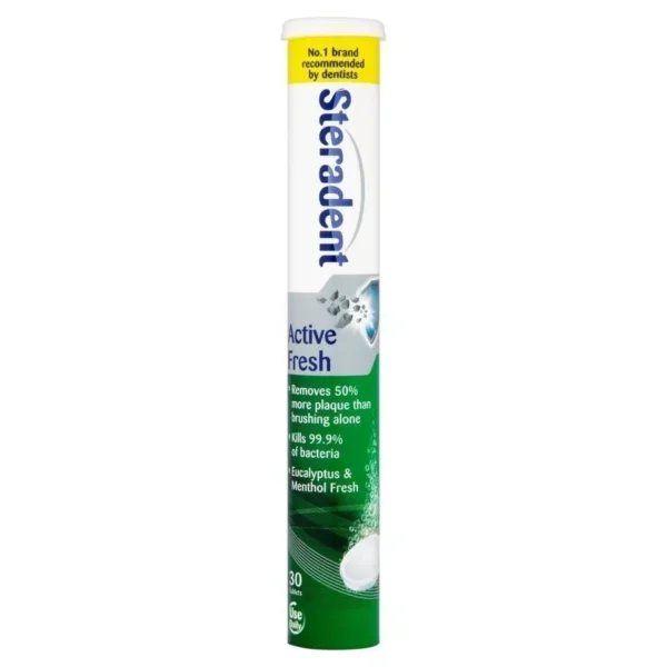 Steradent Active Fresh Tablets 30 Pack