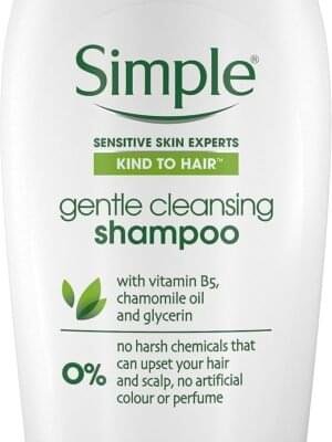 Simple Kind To Hair Gentle Care Shampoo – 400ml Bottle – For Sensitive Scalp
